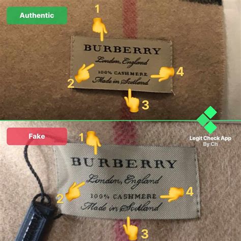 burberry scarf tag real vs fake|authentic burberry plaid scarf.